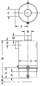 G Series Oil Bath Air Cleaner with Rods